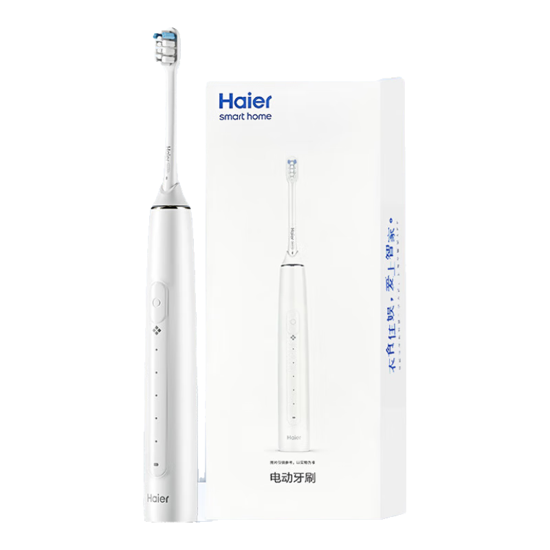 再降价、Plus会员：Haier 海尔 电动牙刷 护龈洁牙防水电动牙刷 HTA2小摩刷 皓