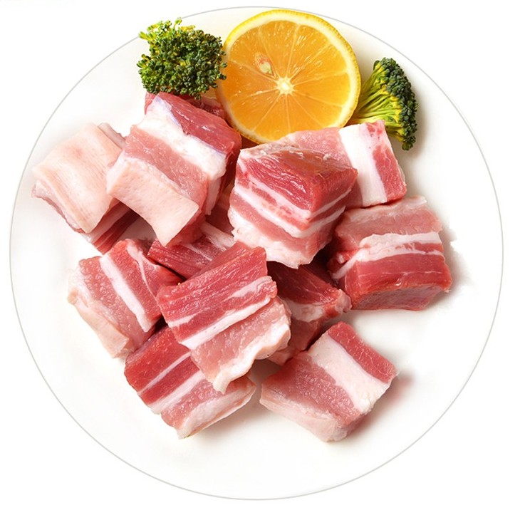 JL 金锣 国产猪五花肉块1kg 冷冻带皮五花肉 猪肉生鲜烧烤食材 24.7元