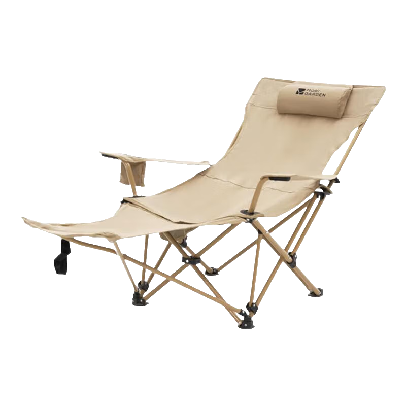 PLUS会员: 牧高笛（MOBIGARDEN）折叠椅 户外露营带头枕三挡可调可坐躺乐享躺