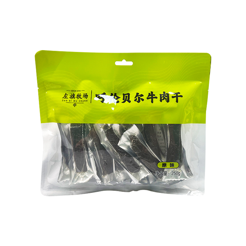 左旗牧场 内蒙古牛肉干 250g 原味 79.9元