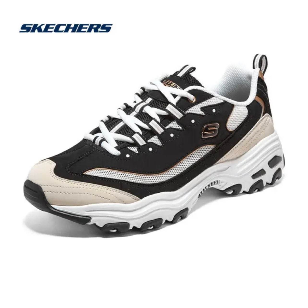 PLUS会员：SKECHERS 斯凯奇 复古增高老爹鞋 男款运动鞋 100042956426 195.05元