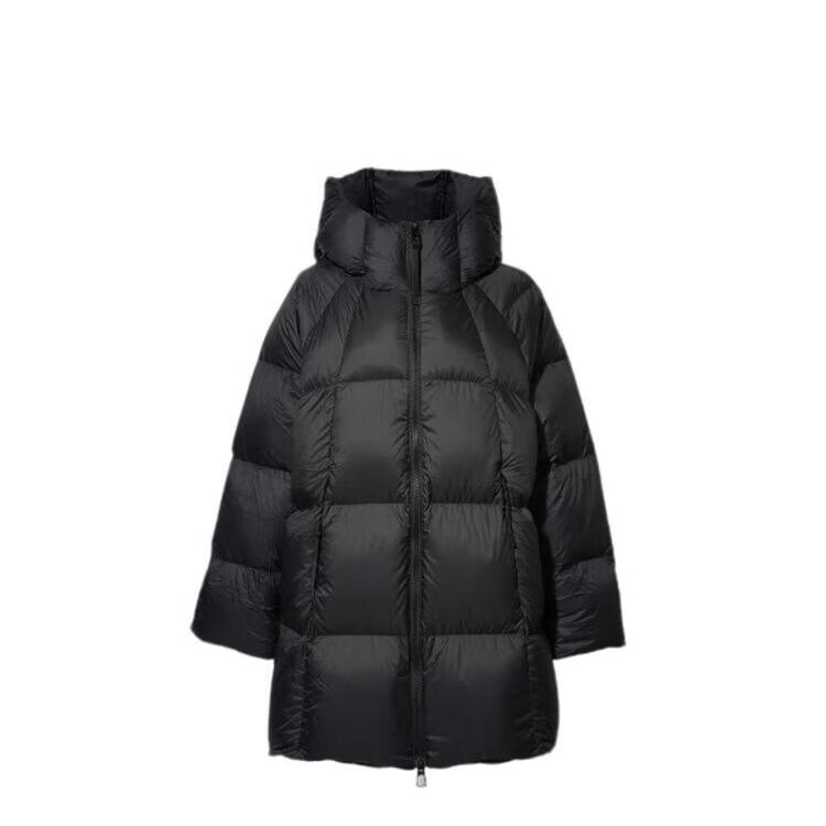 康博 COMBO 中长款连帽泡芙羽绒服女冬季宽松保暖时尚外套 黑色 S (80-120斤) 299元