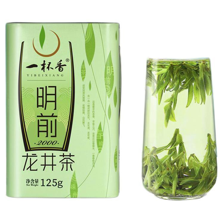 一杯香 茶叶绿茶早春龙井茶250g2024新茶明前春茶中秋礼盒自己喝送礼品袋 153