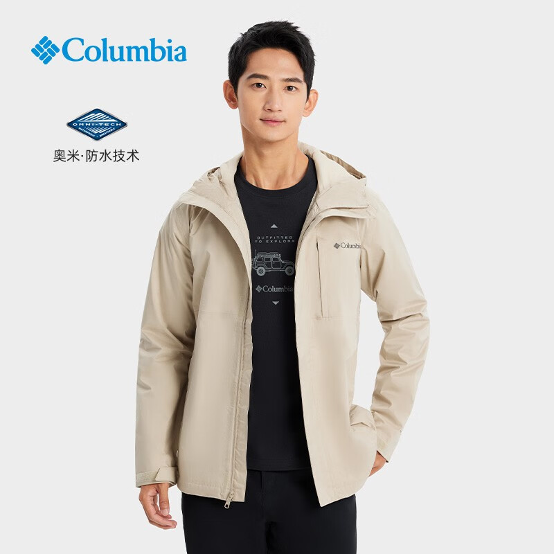 闭眼买：Columbia 哥伦比亚 户外情侣同款防水冲锋衣 271 477元（需领券）