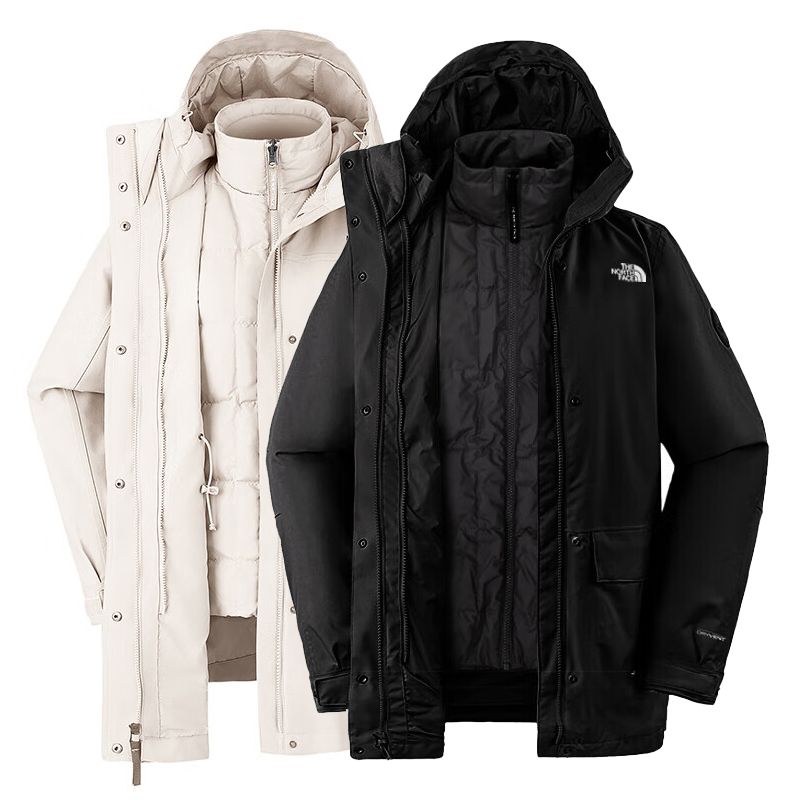 百亿补贴：THE NORTH FACE 北面 FW24600蓬Dryvent面料鹅绒内胆三合一冲锋衣中长款8