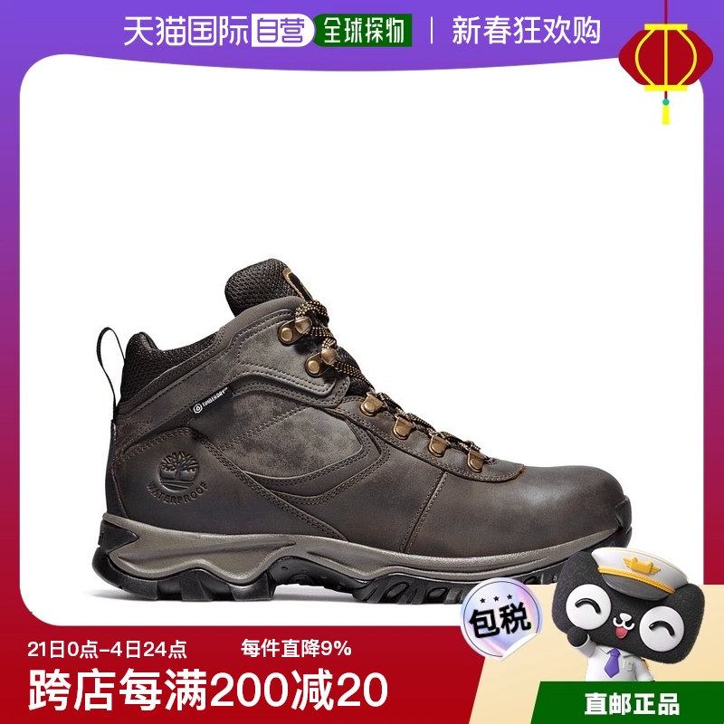 Timberland 美国timberland Mt. Maddsen 男士登山鞋耐磨减震及踝户外靴 黑色Black Full 