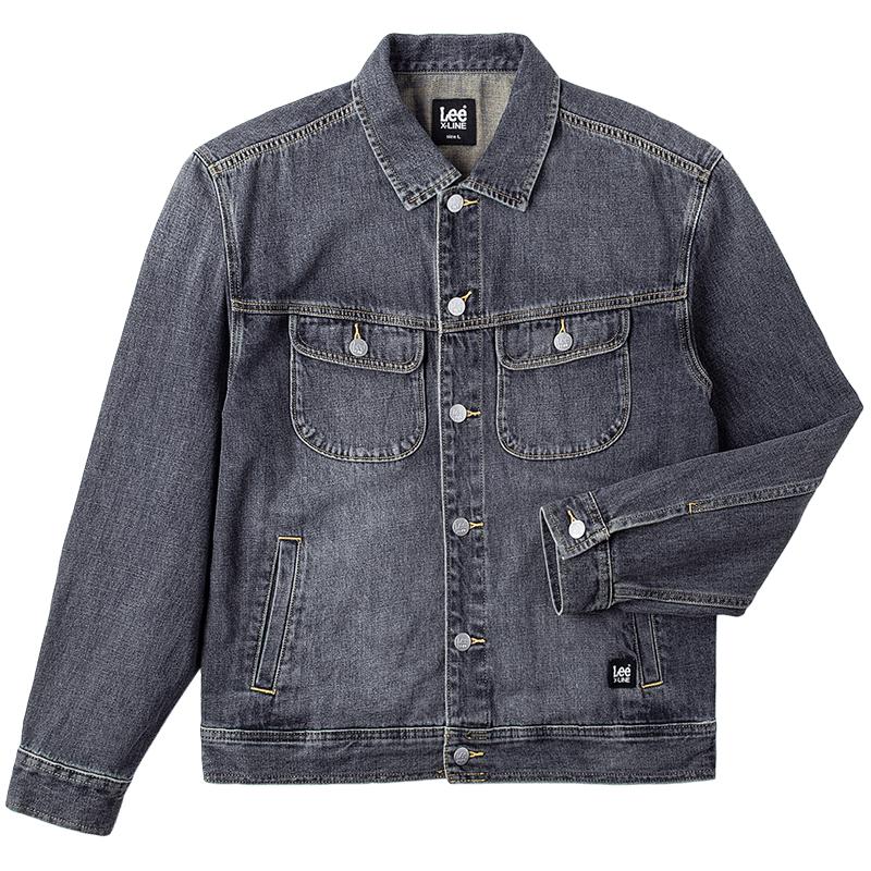 Lee 五折清仓！舒适版复古男长袖翻领牛仔夹克外套 291元