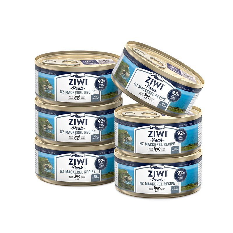 ZIWI 滋益巅峰 猫主食罐头85g*6罐马鲛鱼味主食湿粮成猫幼猫通用新西兰原装