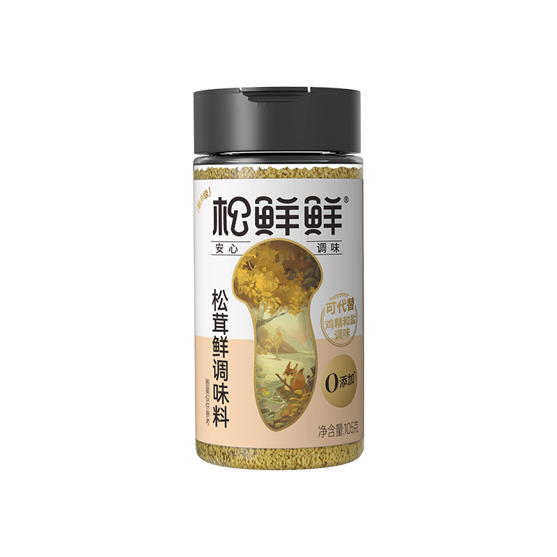 松鲜鲜 鲜鲜 松茸鲜调味料105g替代鸡精味精盐炒菜家用无添加 普通版 11.88元