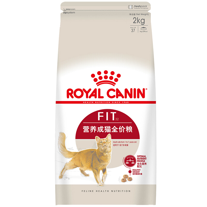 ROYAL CANIN 皇家 F32成猫猫粮 2kg 80.58元（需买3件，需用券）
