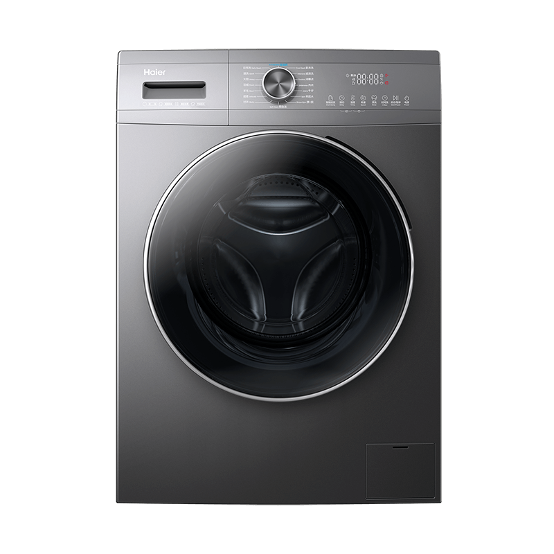PLUS会员：海尔（Haier）滚筒洗衣机全自动 超薄家用10公斤大容量EG100MATE55】1.08洗净比 智能投放 1791.4元（使用家居卡1751.4元）