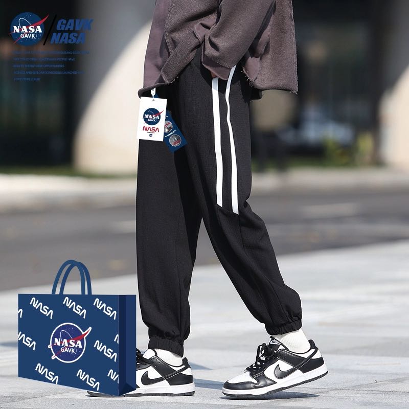 GAVK NASA GAVK直筒加绒情侣款九分裤情侣款 39.8元（需用券）
