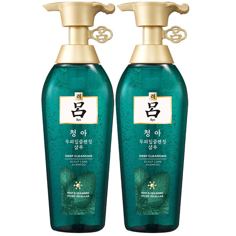 吕 松绿吕洗发水400ml*2控油蓬松发丝强韧挺立洗发膏 53.76元