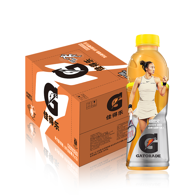 有券的上：佳得乐 pepsi 百事 佳得乐 GATORADE 橙味运动饮料600ml*15瓶 27.72元