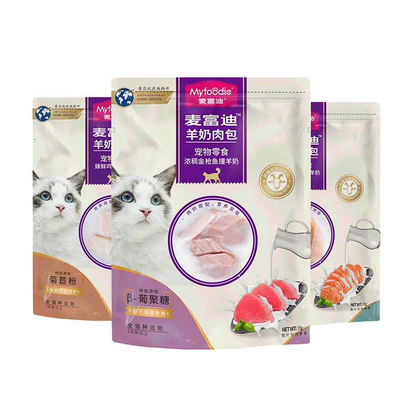 需首购礼金、PLUS会员：麦富迪 宠物猫零食猫湿粮成幼猫通用羊奶肉包 混合