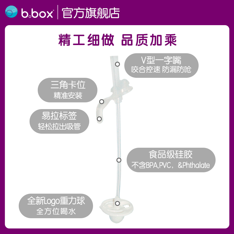 b.box 吸管替换套装 2个吸管+1个吸管刷 55.79元（需用券）