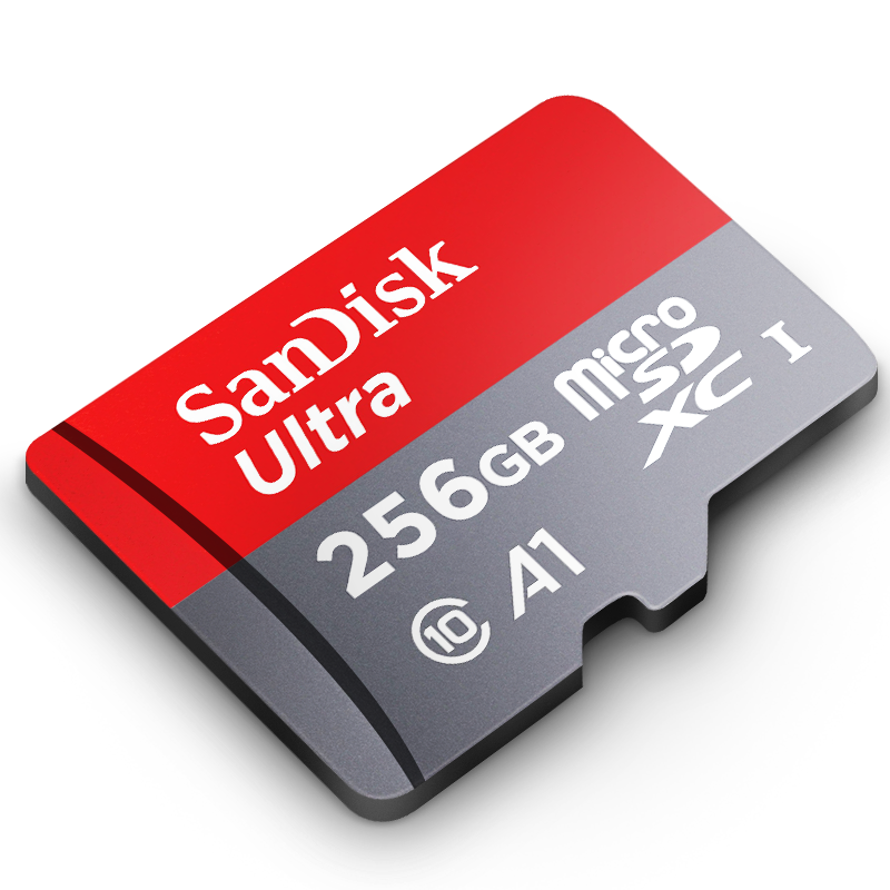 有券的上、PLUS会员：SanDisk 闪迪 256GB TF（MicroSD）内存卡 A1 U1 C10 至尊高速移