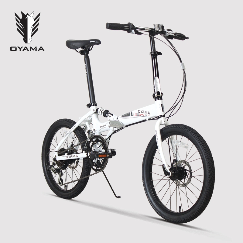OYAMA 欧亚马 酷炫M500D铝合金折叠自行车20寸男女式成人变速单车 1284元