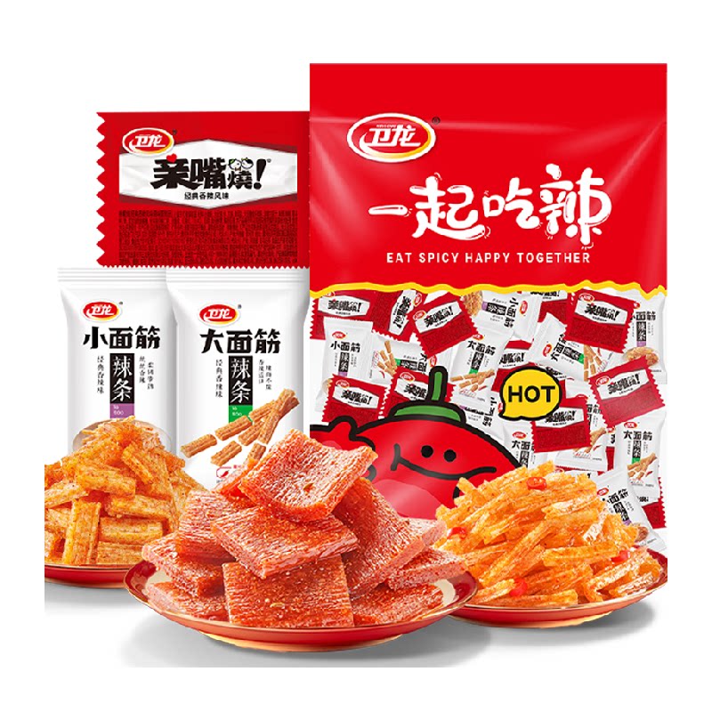 88VIP：卫龙 缤纷辣条大礼包 休闲零食571g 7.72元