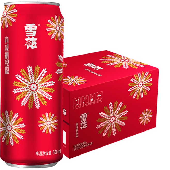 SNOWBEER 雪花 啤酒 节庆红罐 500ml*12听 25.64元（需买3件，需用券）