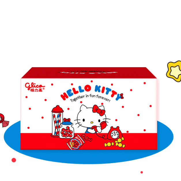 88VIP：glico 格力高 Hello Kitty甜蜜来电 饼干礼盒 316g 30.3元（需用券）