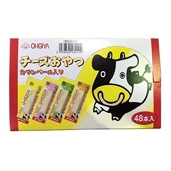日本OHGIYA/扇屋 鳕鱼芝士奶酪条 芝士条 鳕鱼奶酪芝士盒装48枚