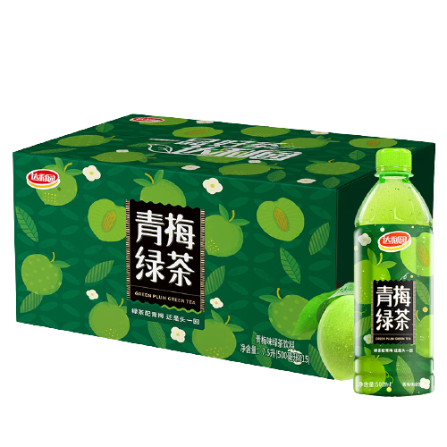 达利园 青梅绿茶饮料青梅果汁果味茶饮品500ml*15瓶 年货饮料整箱 22.99元（需