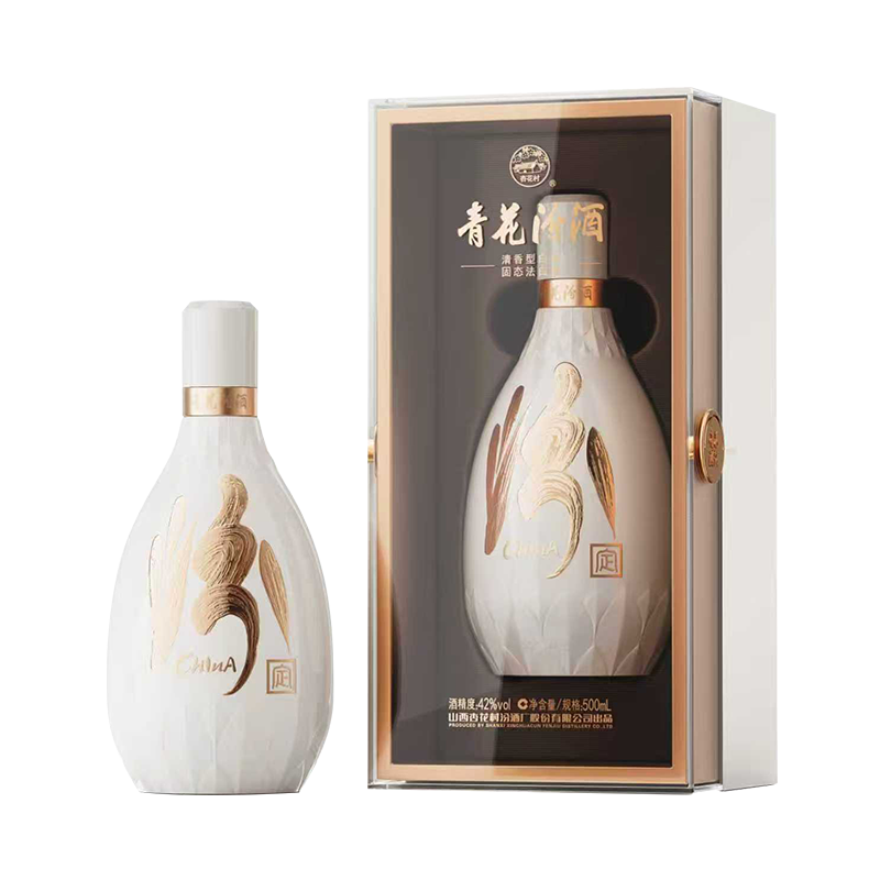 预售：fenjiu/汾酒 青花·五大名窑 42° 清香型 500ml 1瓶 499元
