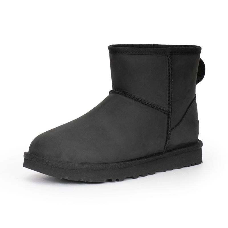 限尺码：UGG 秋冬女款LEATHER牛皮革防水短筒雪地靴1016558 593.5元（需用券）