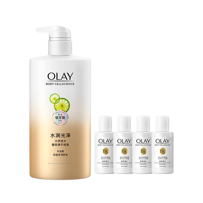 OLAY 玻尿酸 水润光泽 沐浴露+ 自然版身体素颜霜 24.9元（万人团有5元补贴)