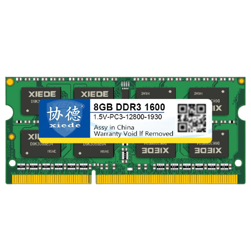 PLUS会员：xiede 协德 PC3-12800 DDR3 1600MHz 笔记本内存 普条 8GB 38.9元