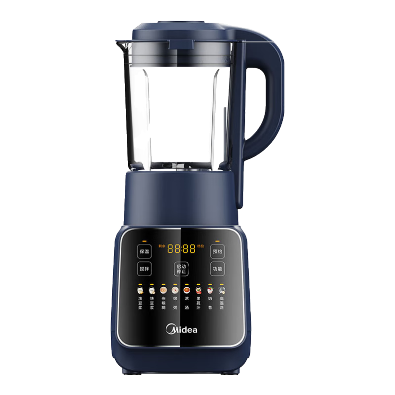 移动端、京东百亿补贴：美的 破壁机家用大容量1.75L 精钢6叶龙牙刀头MJ-PB10G