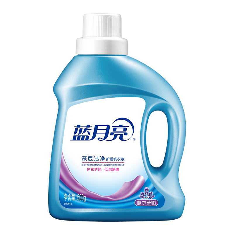 蓝月亮 深层洁净洗衣液 薰衣草香 500g瓶装 4.9元