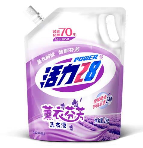 PLUS会员！Power28 活力28 薰衣芬芳洗衣液 2kg ￥6.51