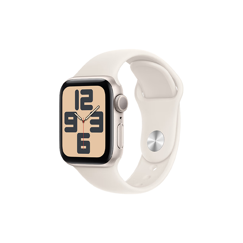 PLUS会员：Apple/苹果 Watch SE 智能手表 40mm 星光色 GPS款 1310.08元（需领券）