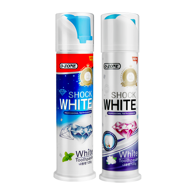 欧志姆 按压式牙膏#钻石迅洁 120g 1.32元