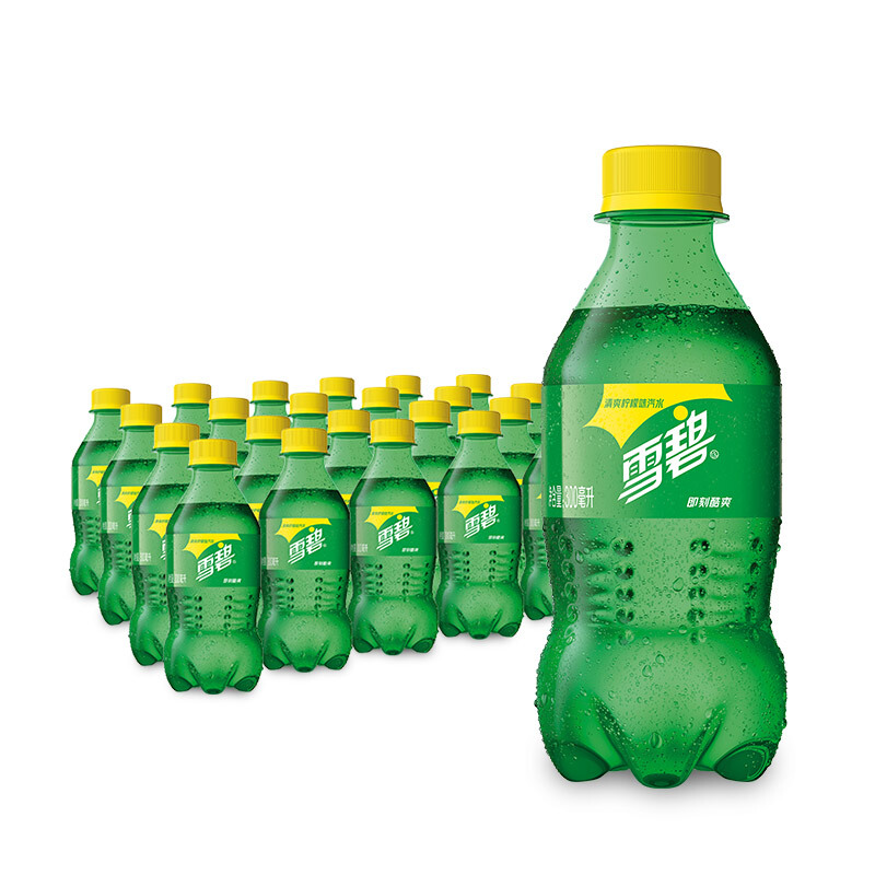 Sprite 雪碧 可口可乐（Coca-Cola）雪碧 Sprite柠檬味汽水碳酸饮料300ml*24瓶 整箱