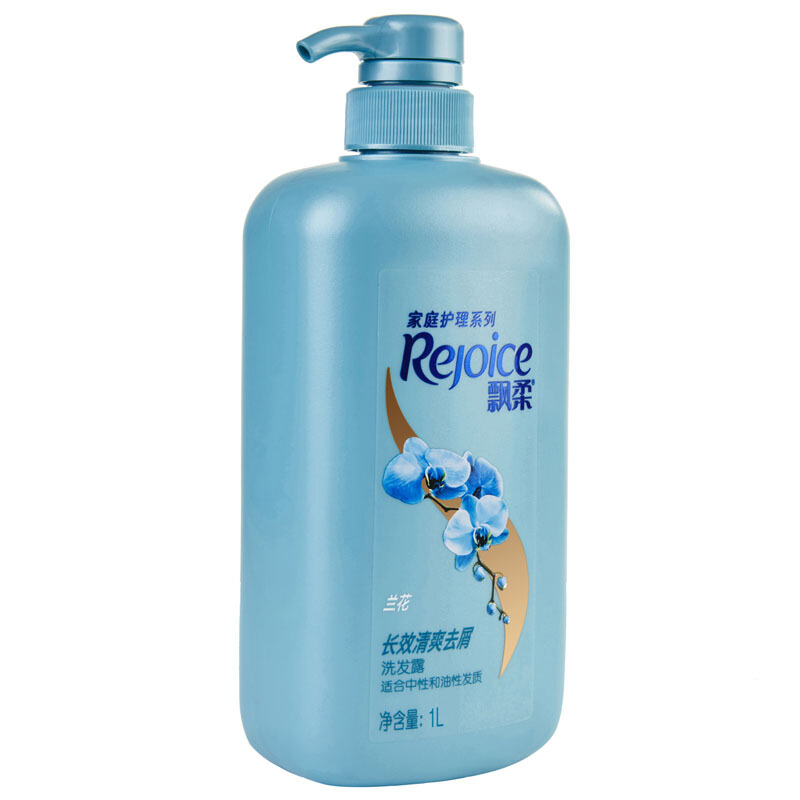 Rejoice 飘柔 家庭护理系列 长效清爽去屑洗发露 兰花 1L 24.8元（需用券）