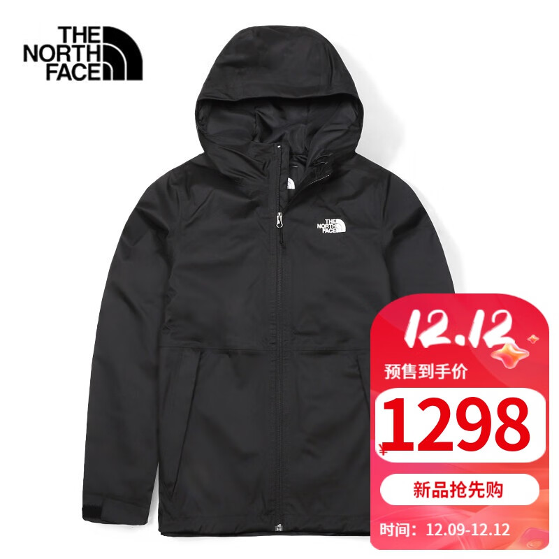 北面 冲锋衣男外套24春季新款户外登山服防风保暖 JK3// XL/180 1009元（需用券