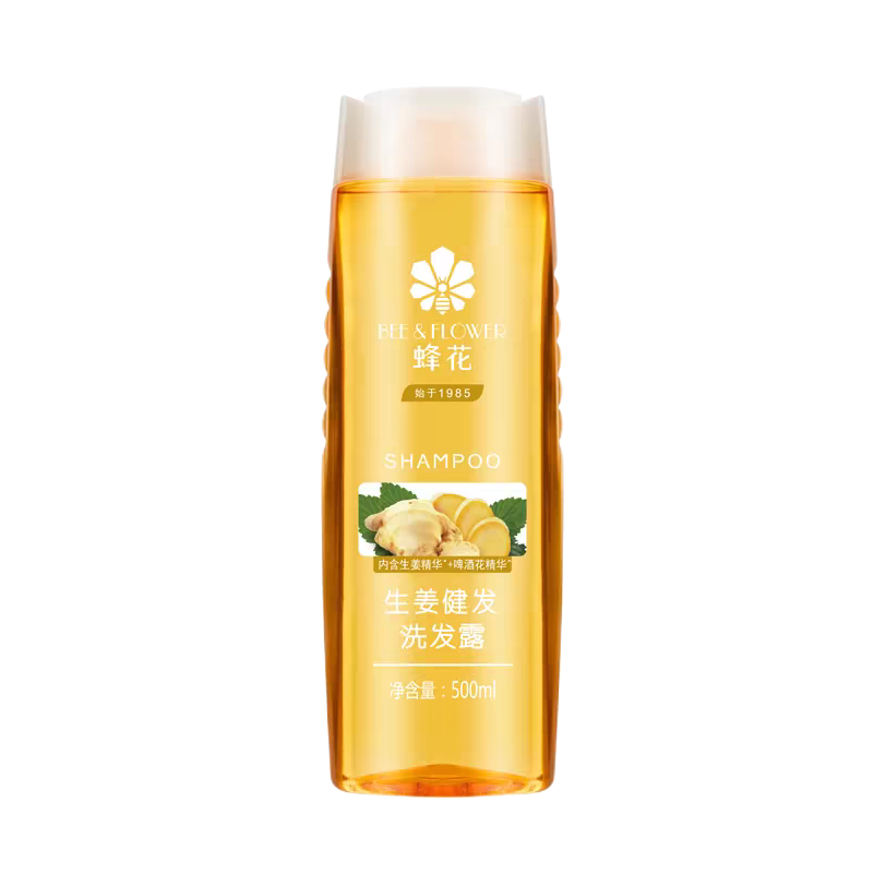 蜂花 无硅油生姜健发洗发水 强韧发丝 清爽控油 植物精华 500ml 12.9元