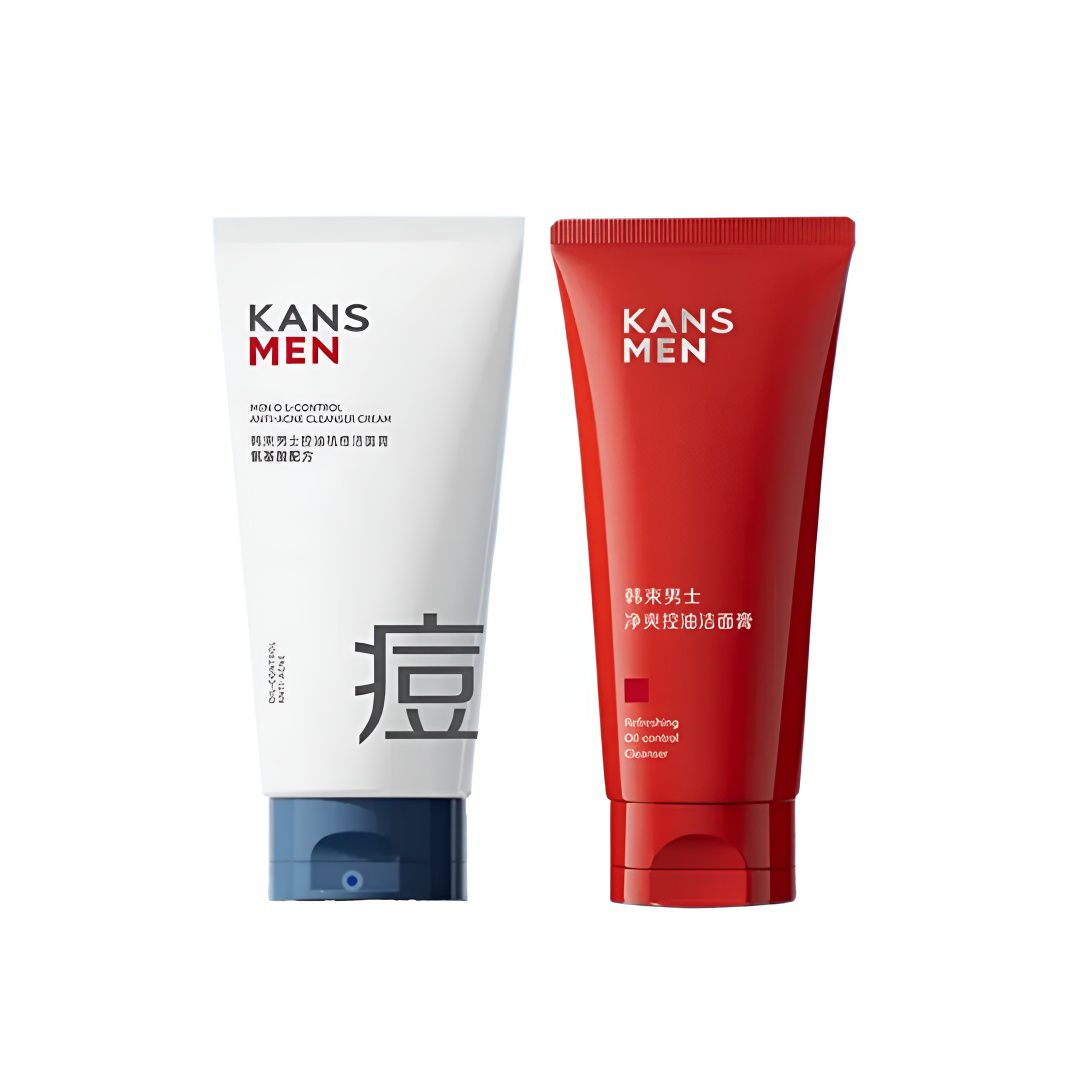 韩束 男士净爽控油洁面膏100g+控油祛痘洁面膏100g （plus会员免运费） 16.91元