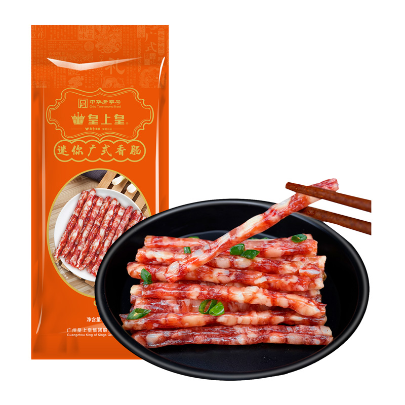 皇上皇 广式腊肠 迷你广式香肠90g甜咸火锅肠 13.9元