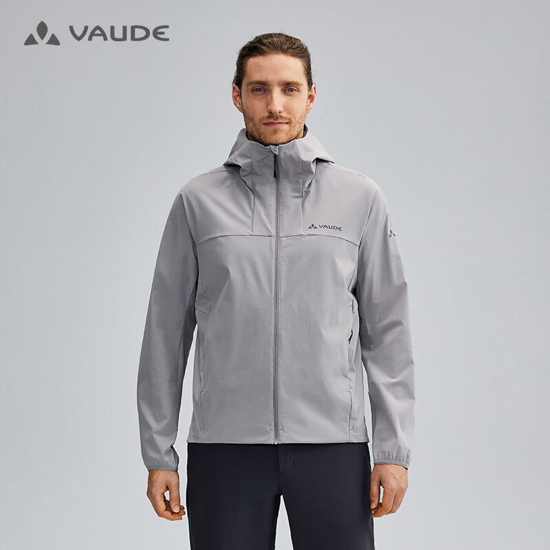 VAUDE 巍德 骑行软壳衣男户外运动登山服防风防水连帽夹克外套 VG2426101 1210元