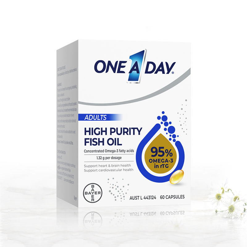 ONE A DAY 拜耳水晶鱼油95%高纯度omega3深海鱼油DHA60粒/盒 237元