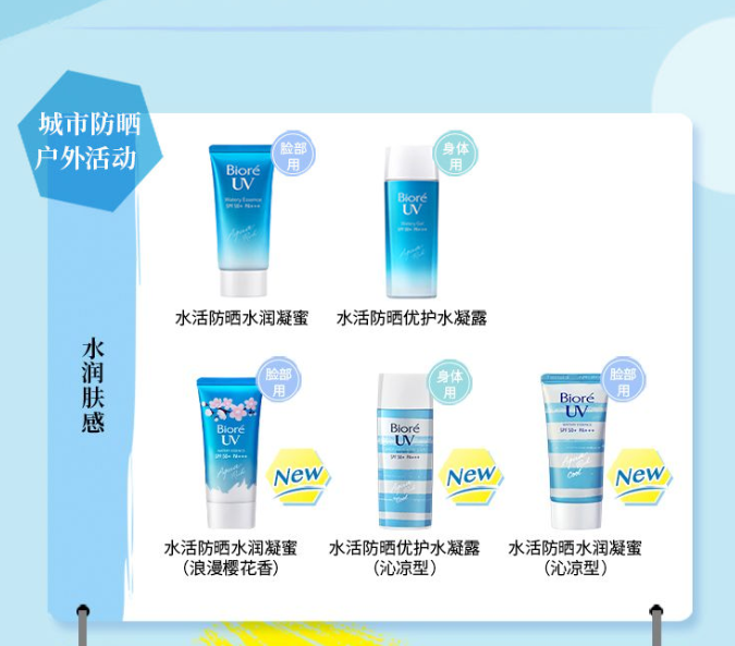 Biore 碧柔 水活防晒优护水凝露 SPF50+ PA+++ 90ml*2支 80元包邮 买手党-买手聚集的地方