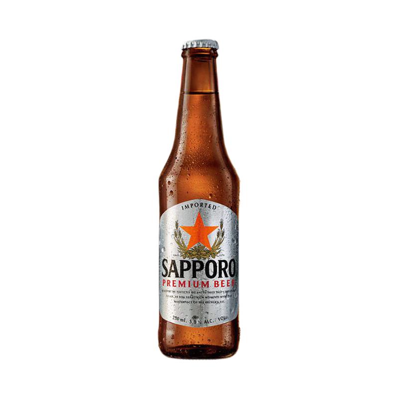 年货先到家、临期品：SAPPORO 札幌啤酒 330ml*6瓶 30元包邮（双重优惠）