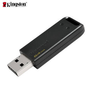 金士顿(kingston)64gb usb2.0 u盘 dt20 黑色 极简设计 49.9元