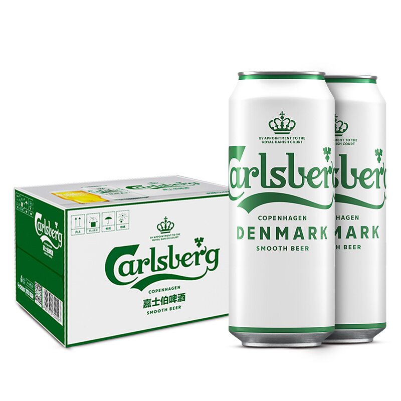 嘉士伯 Carlsberg 醇滑拉格啤酒 330ml*24听整箱装 93.55元（需用券）