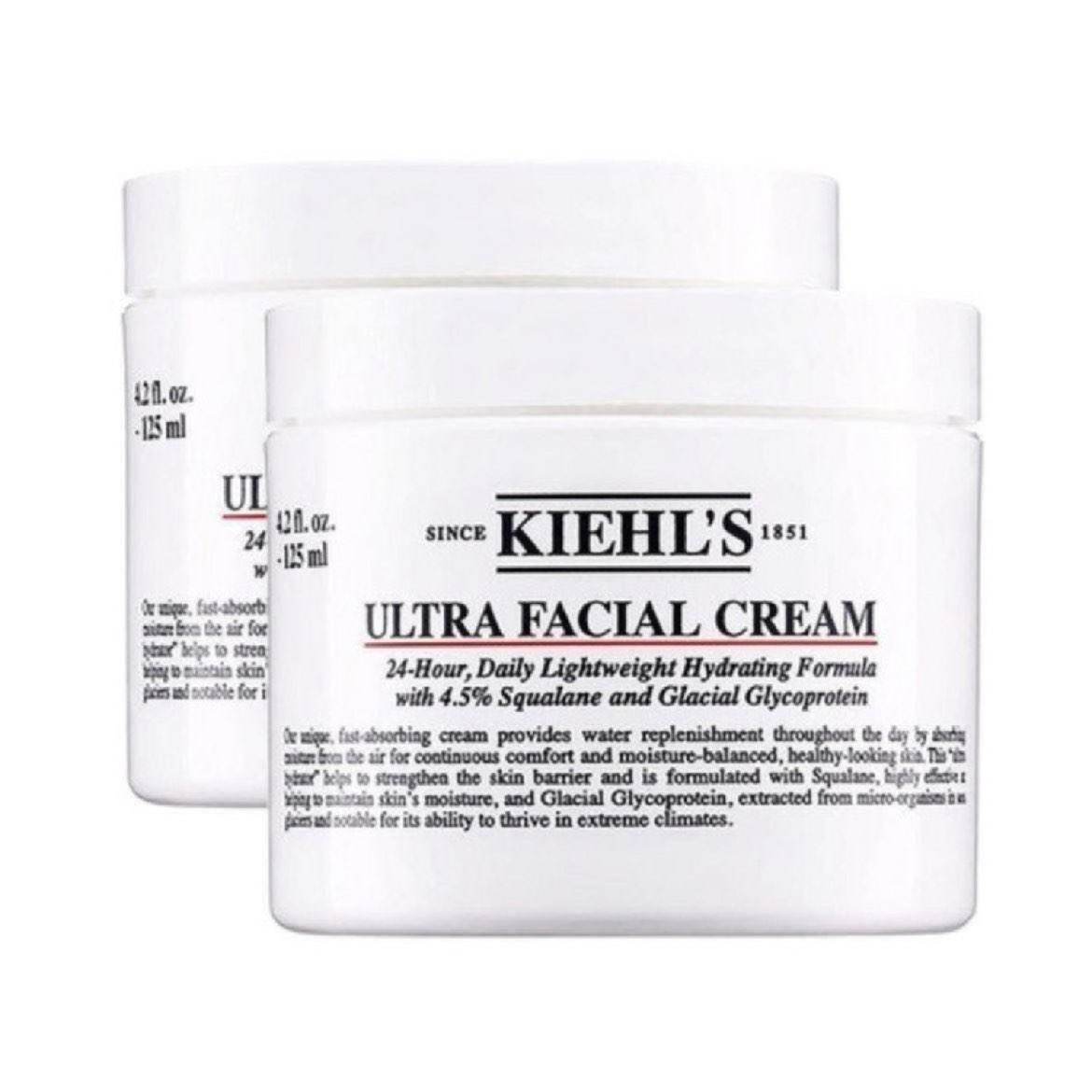 Kiehls 科颜氏 高保湿面霜 125ml*2 395元（折后197.5元/瓶）