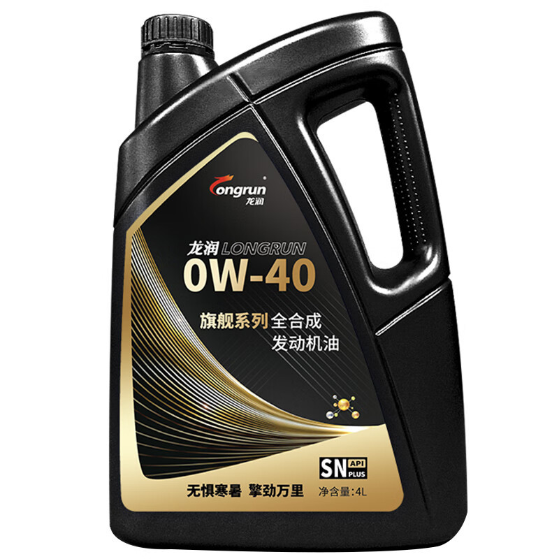 龙润 旗舰系列 0W-40 SN PLUS级 全合成发动机油 4L 136.8元